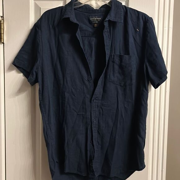 COPY - Lucky brand shirt sleeve button down. Size S/P - Picture 1 of 5